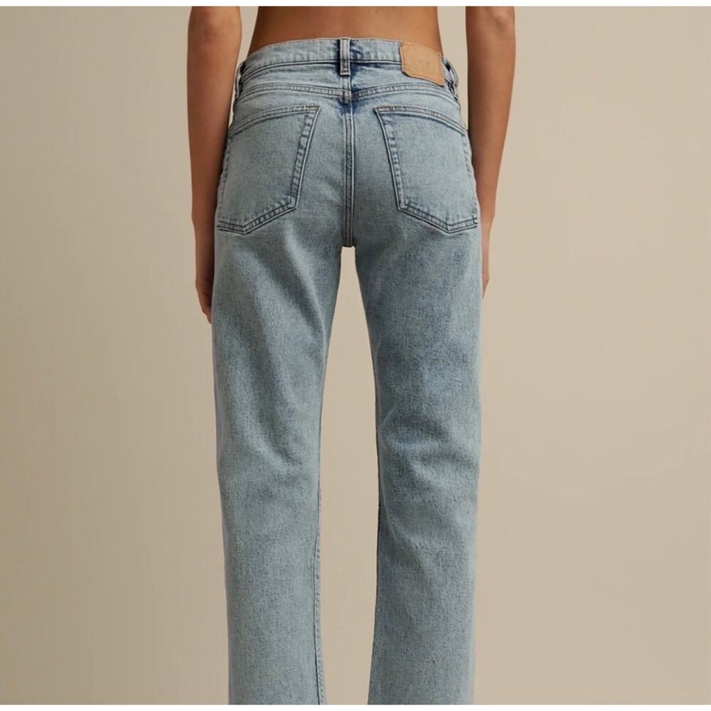 Jeanerica Eiffel Straight Leg Jeans Vintage 82 Wash 26/34 EUC - Picture 2 of 6